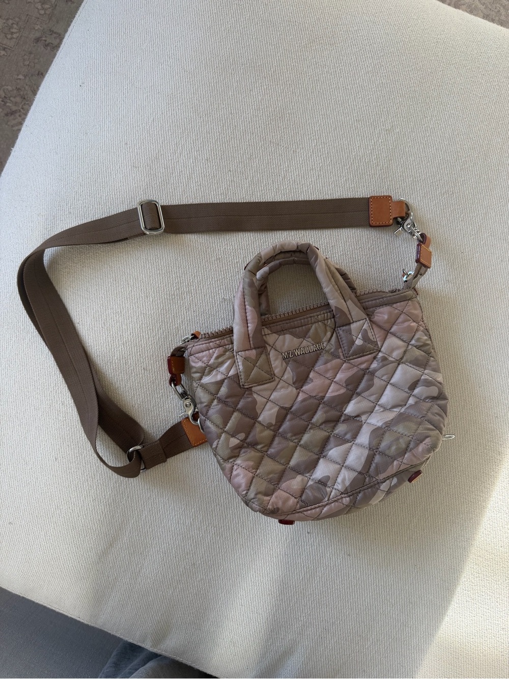 MZ Wallace Micro Sutton in Beige Camo
